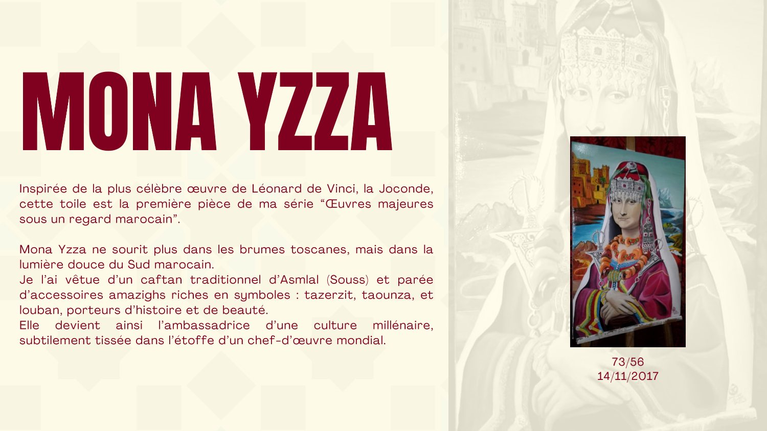 Mona Yzza: Masterpiece reinterpretation in Souss Amazigh caftan
